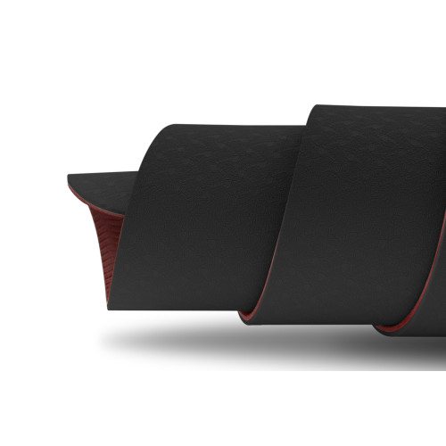 Килимок для фітнесу  Hop-Sport HS-T006GM TPE black-red - фото №5